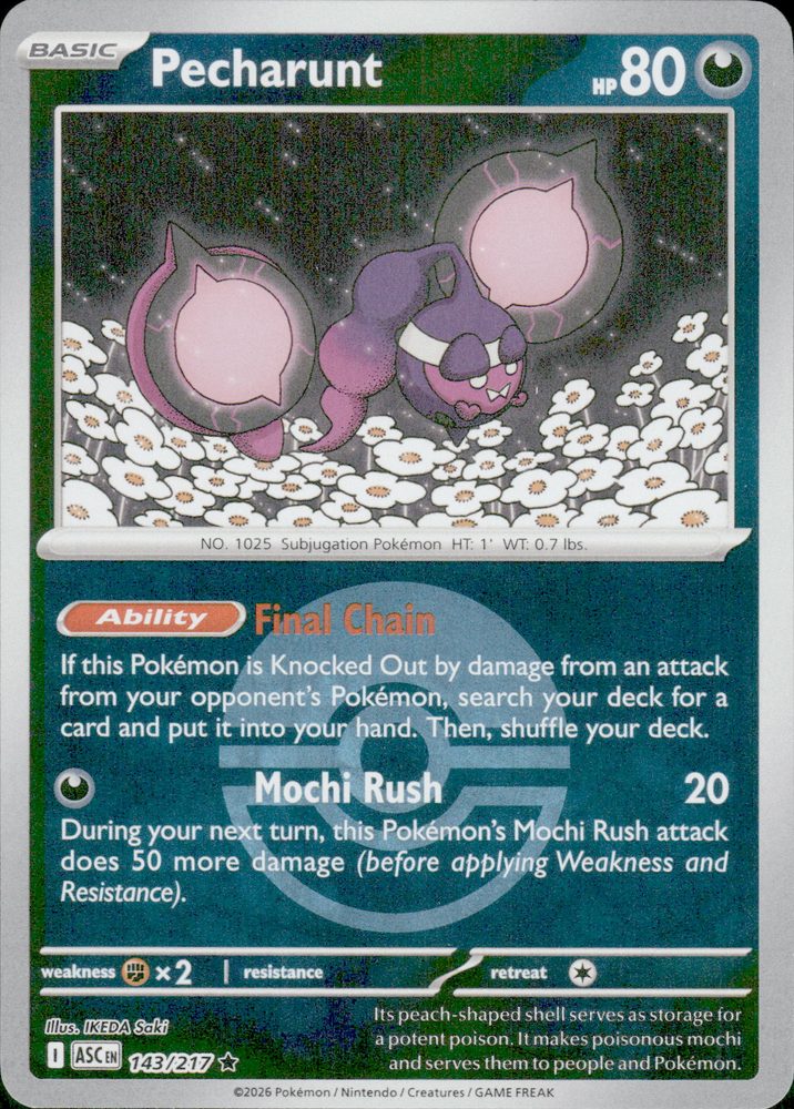 Pecharunt — front scan