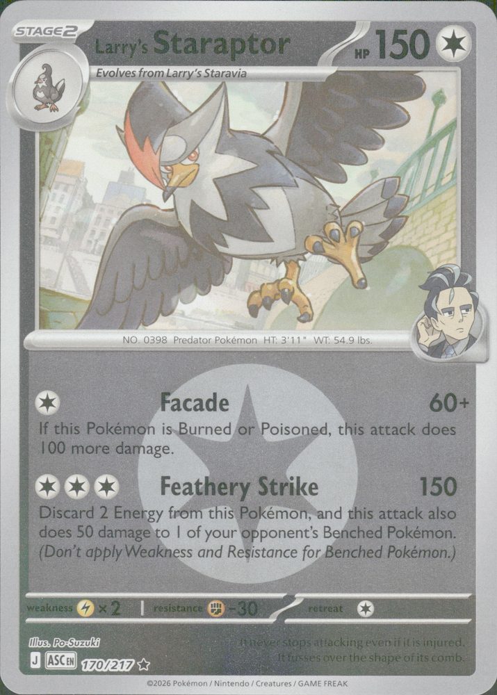 Larry's Staraptor — front scan