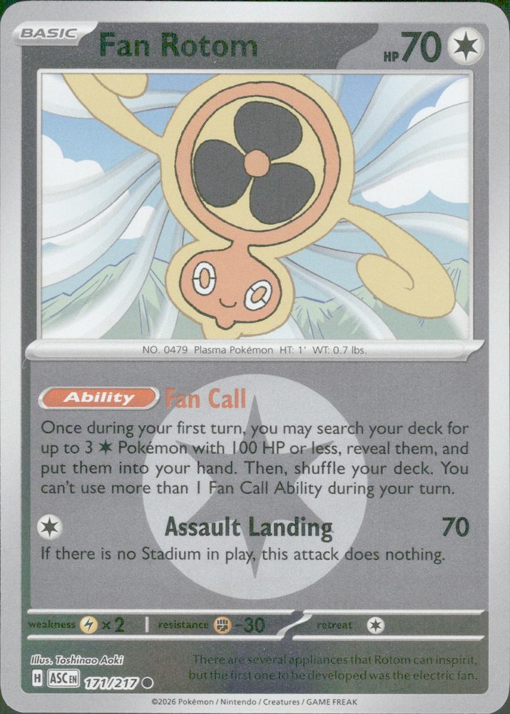 Fan Rotom — front scan