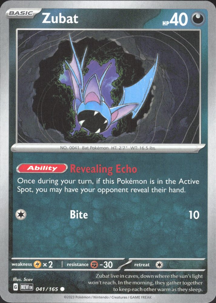 Zubat — front scan