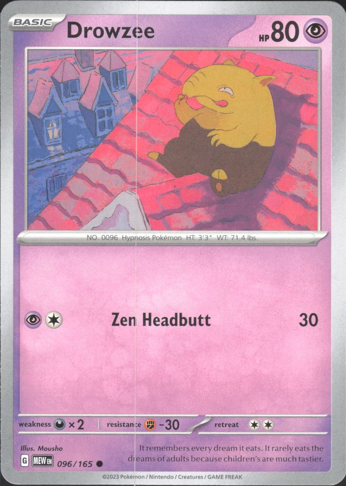 Drowzee — front scan