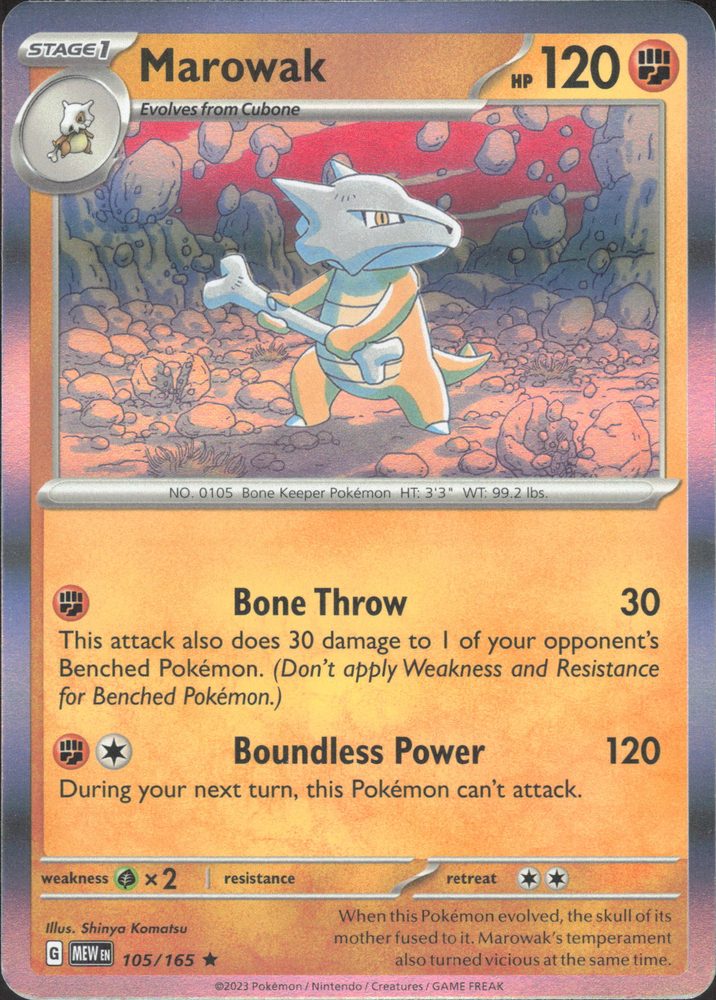 Marowak — front scan