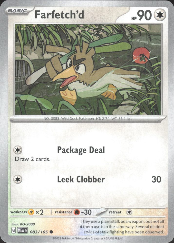 Farfetch'd — front scan