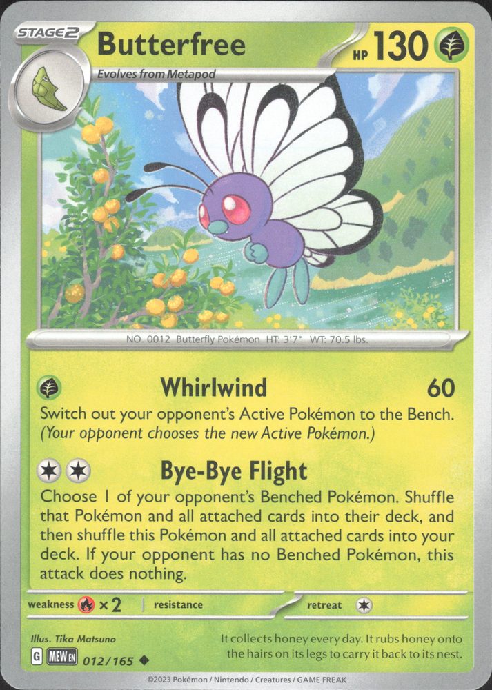 Butterfree — front scan
