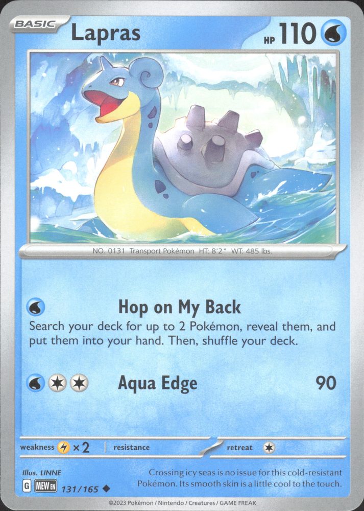 Lapras — front scan