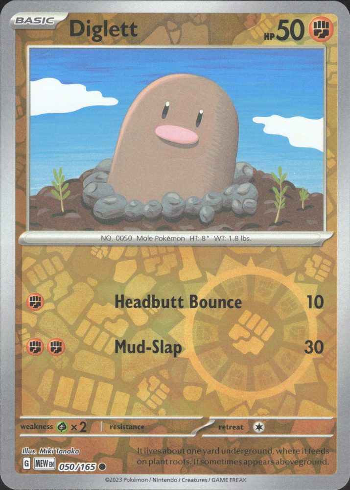 Diglett — front scan