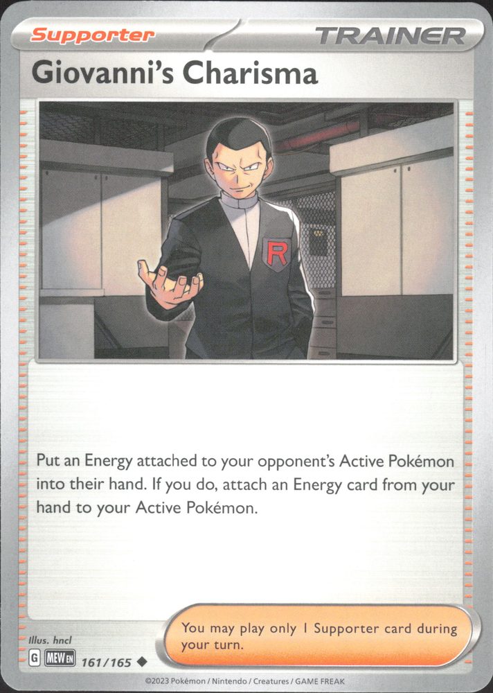 Giovanni's Charisma — front scan
