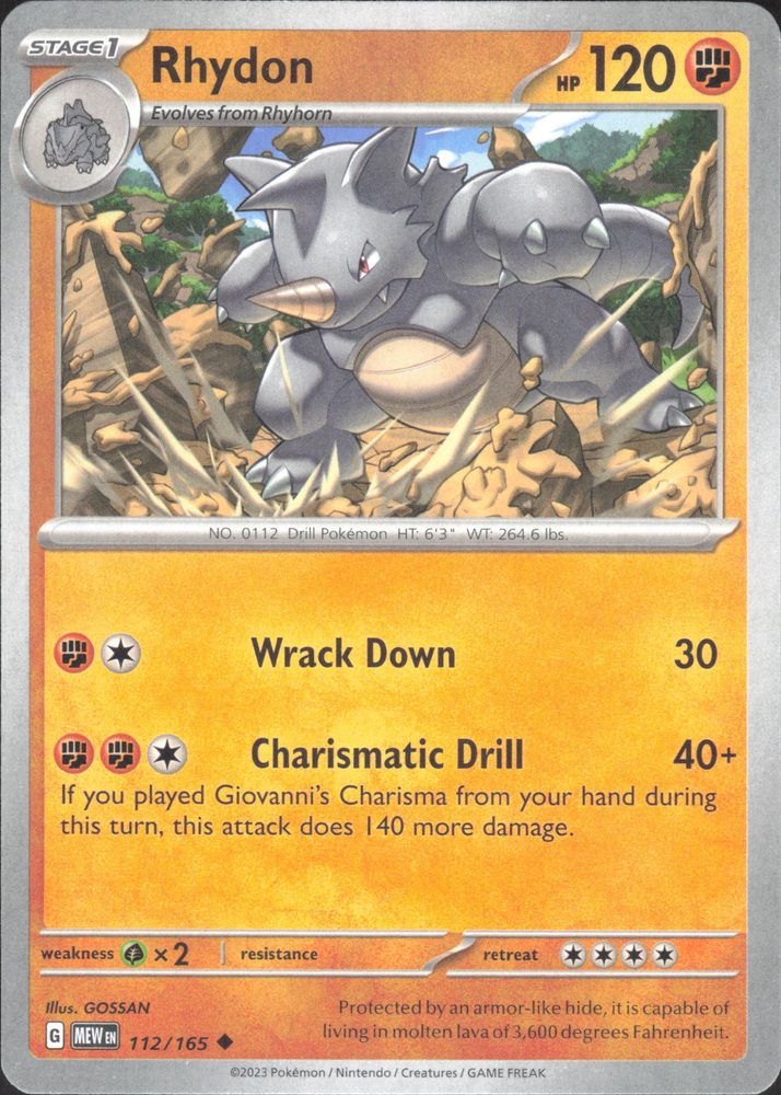 Rhydon — front scan