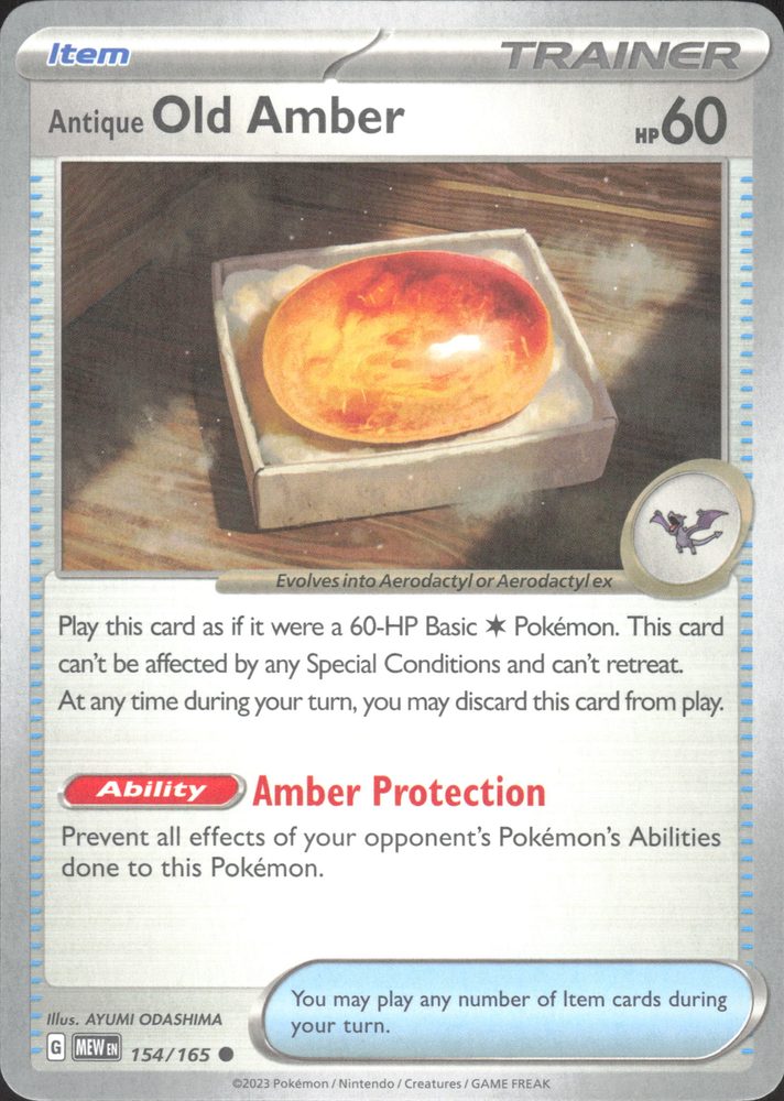 Antique Old Amber — front scan