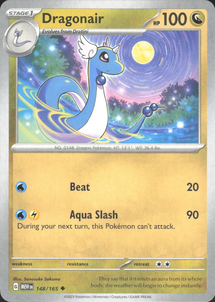 Dragonair — front scan