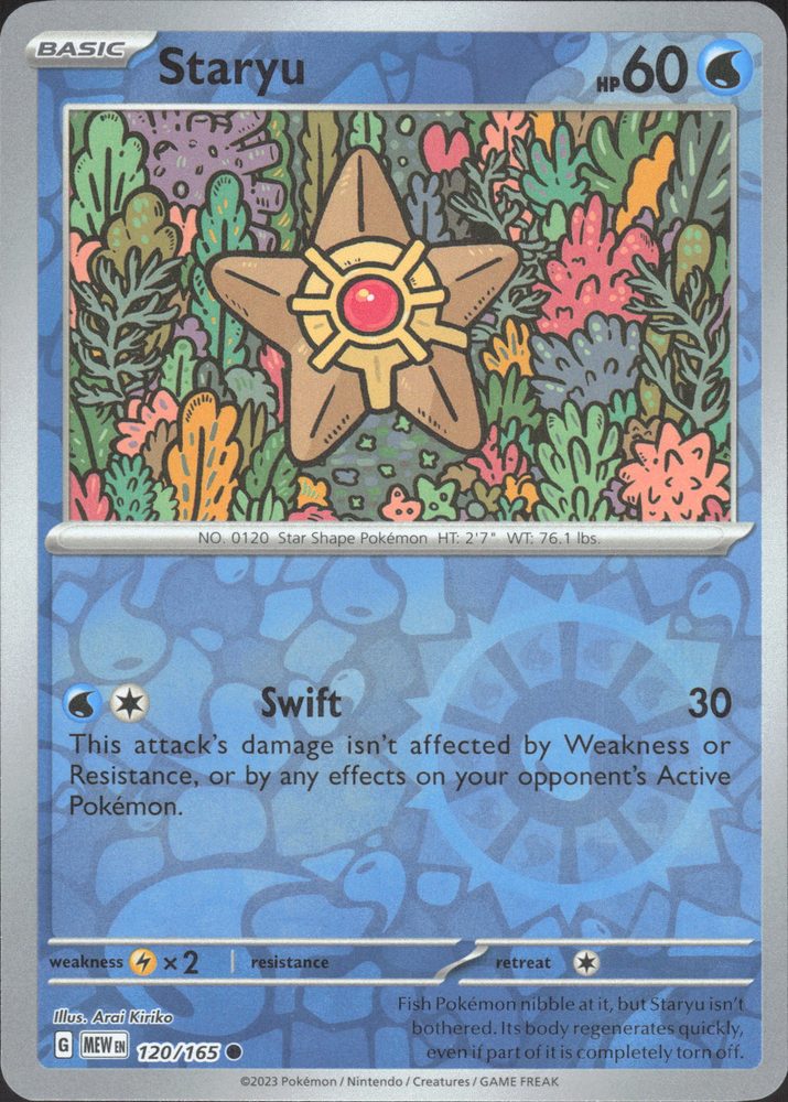 Staryu — front scan