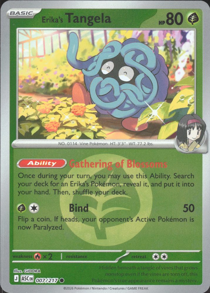 Erika's Tangela — front scan