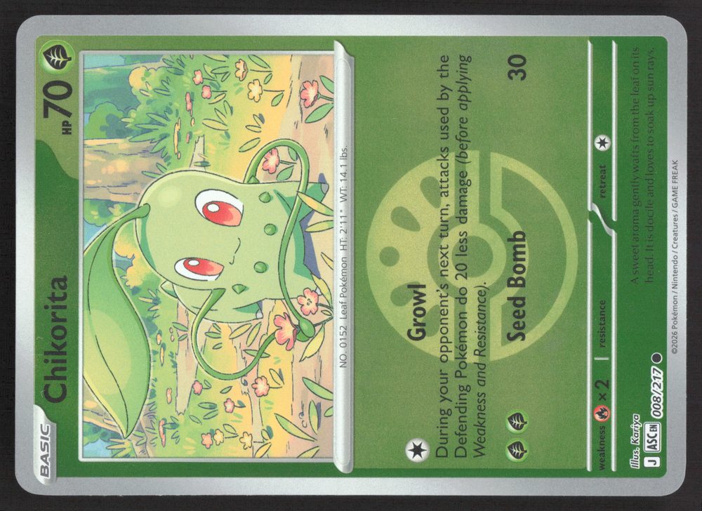 Chikorita — front scan