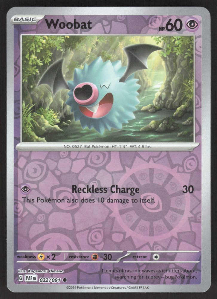 Woobat — front scan