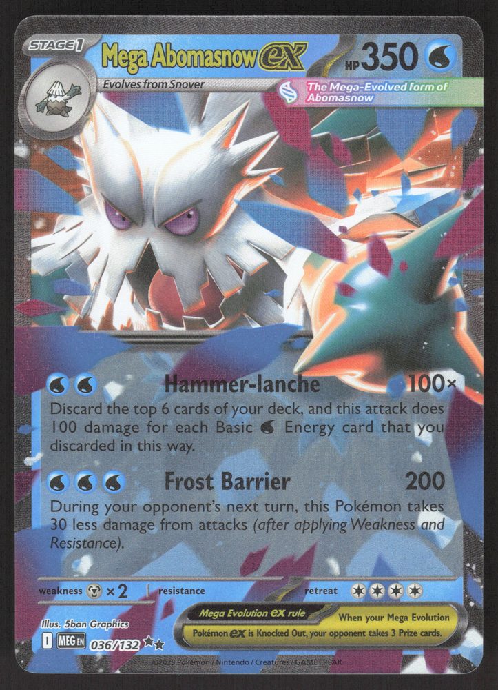 Mega Abomasnow ex — front scan