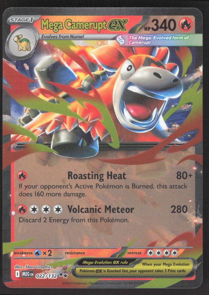 Mega Camerupt ex — front scan