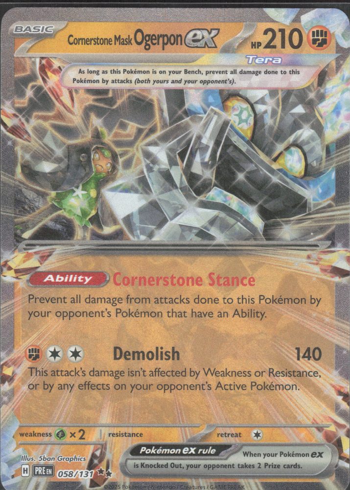 Cornerstone Mask Ogerpon ex — front scan