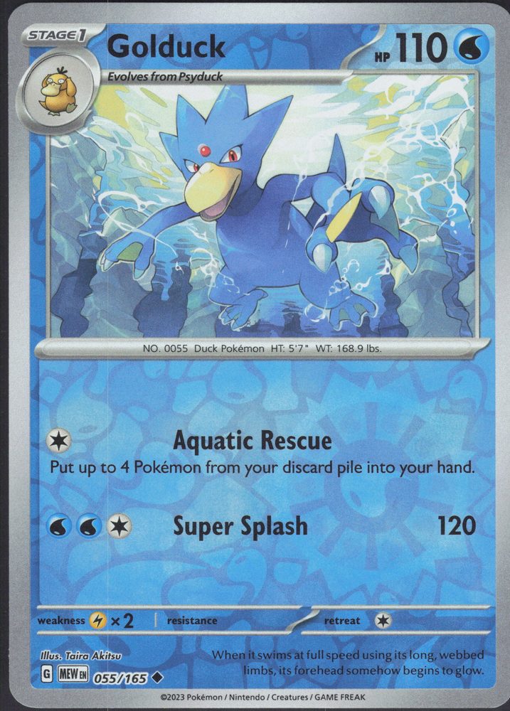 Golduck — front scan