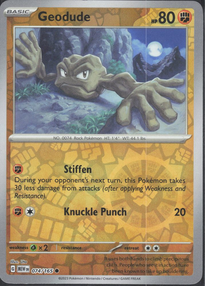 Geodude — front scan