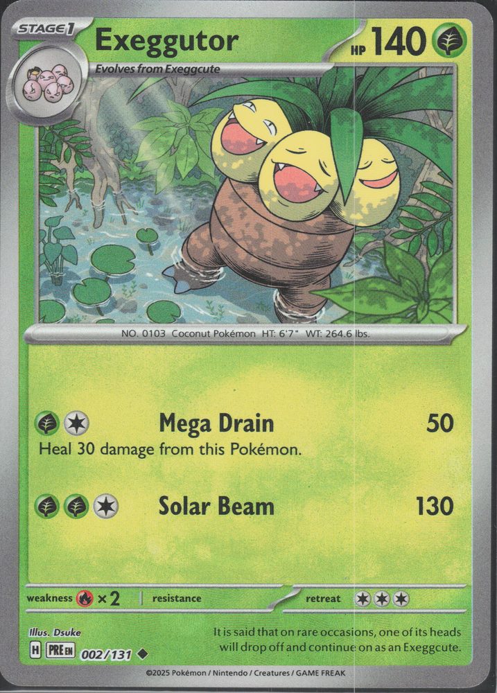 Exeggutor — front scan