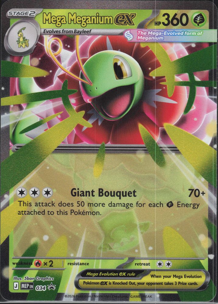 Mega Meganium ex — front scan