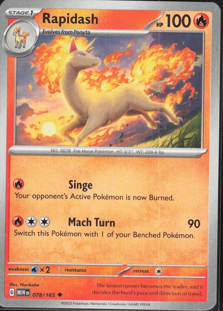 Rapidash — front scan