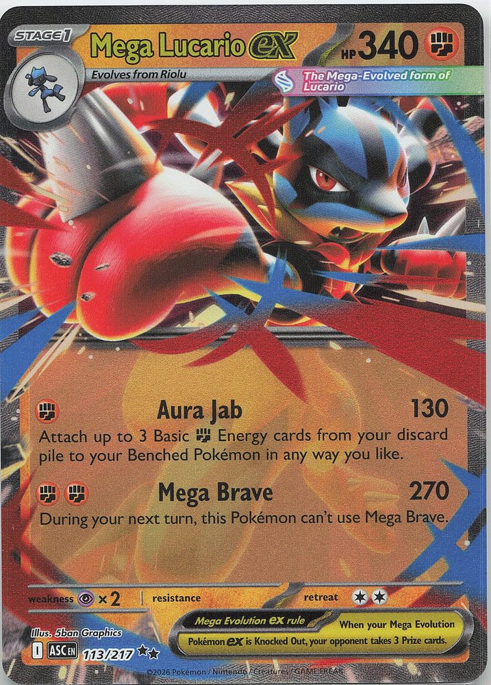 Mega Lucario ex — front scan