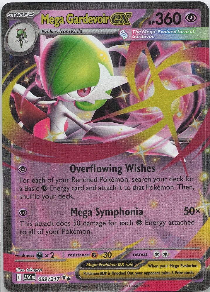 Mega Gardevoir ex — front scan
