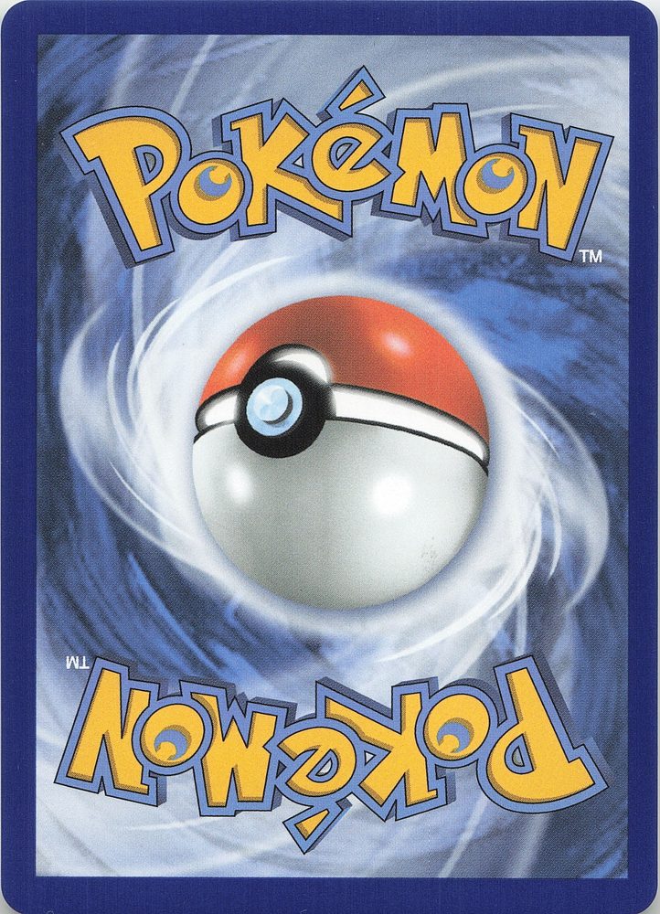 Pikachu ex — back scan