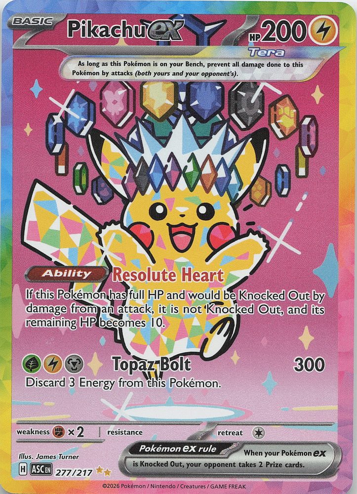 Pikachu ex — front scan