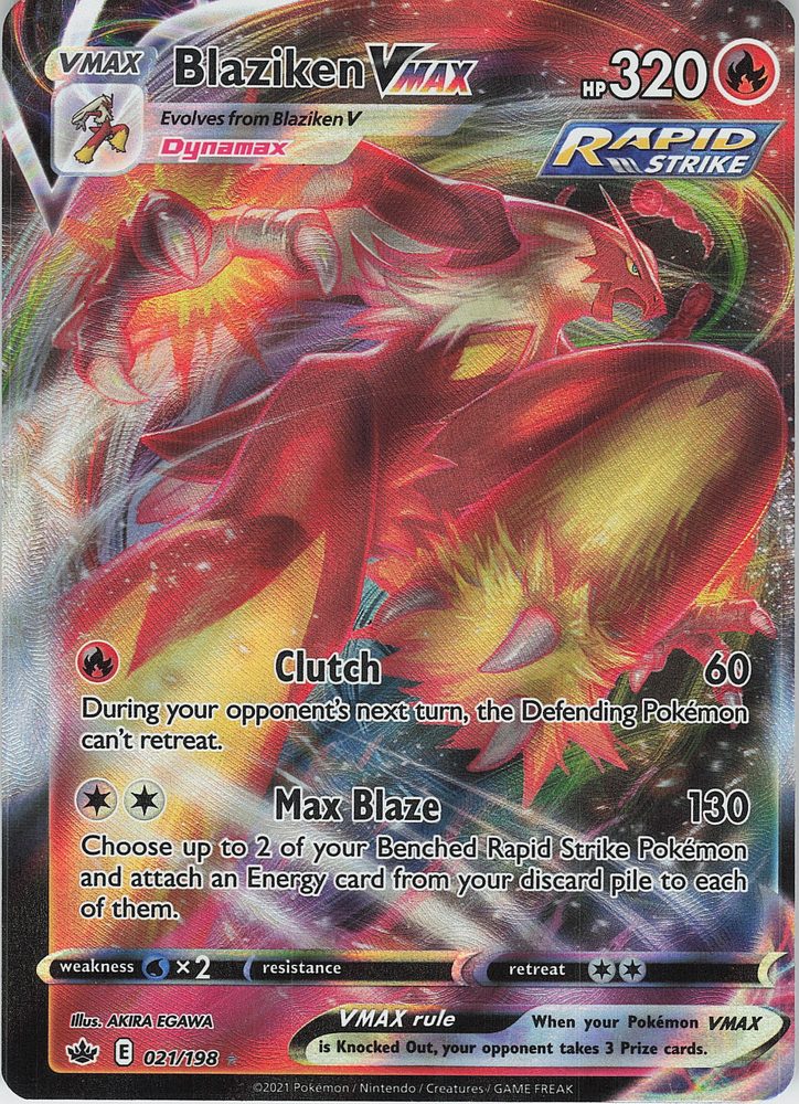 Blaziken VMAX — front scan