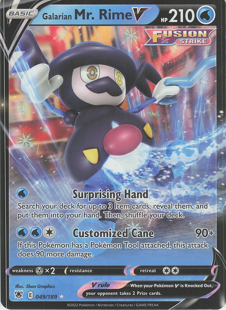 Galarian Mr. Rime V — front scan