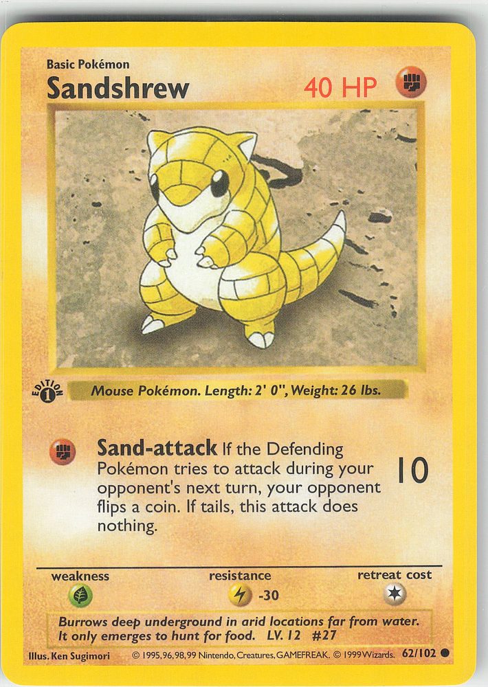 Sandshrew — front scan