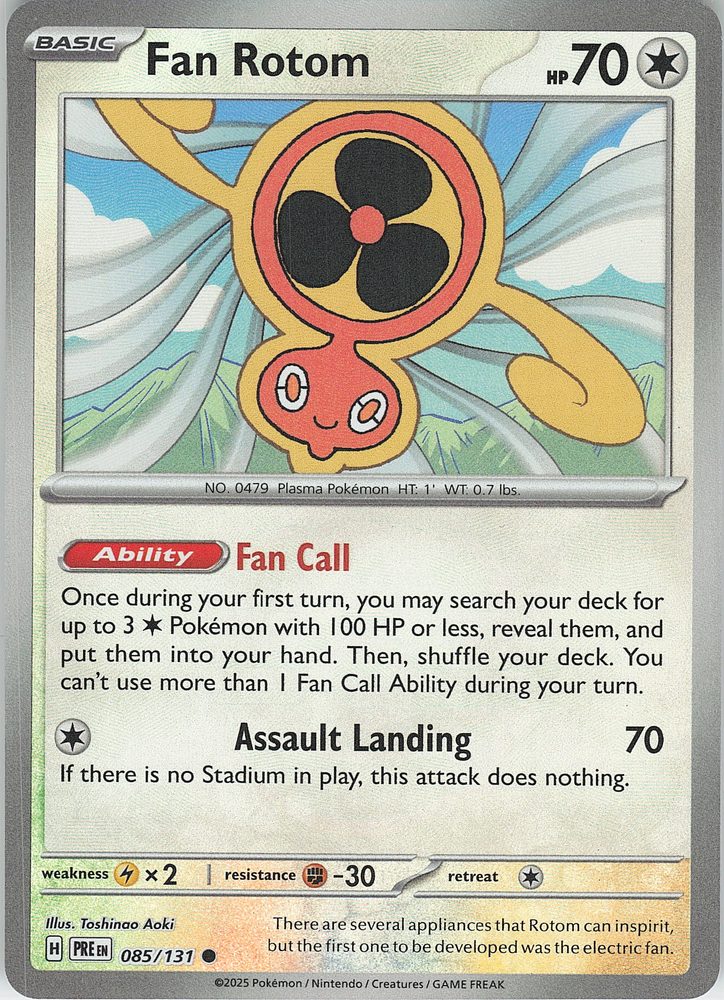 Fan Rotom — front scan
