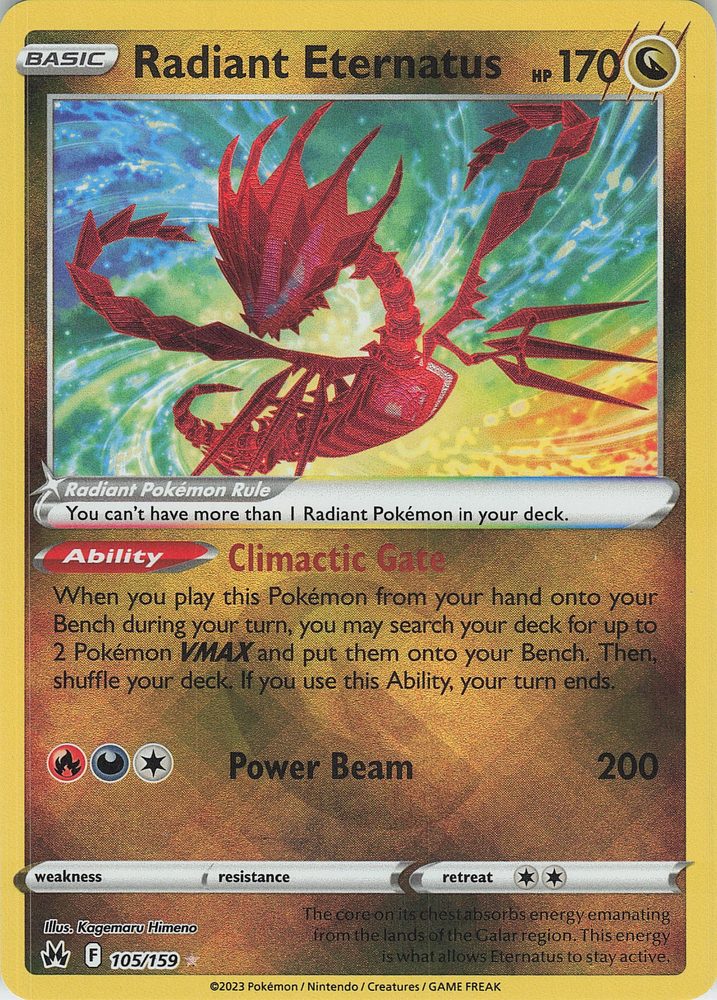 Radiant Eternatus — front scan