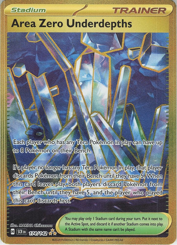 Area Zero Underdepths — front scan