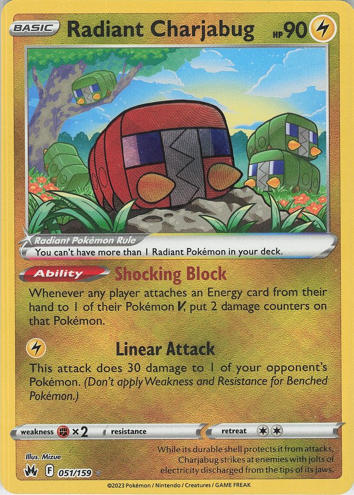 Radiant Charjabug — front scan
