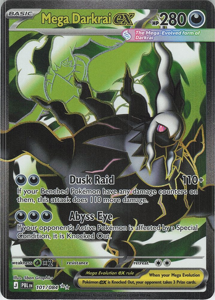 Mega Darkrai ex — front scan