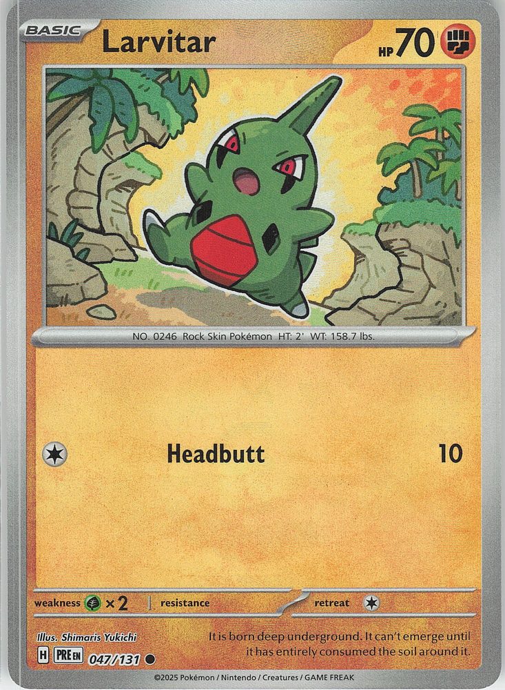 Larvitar — front scan