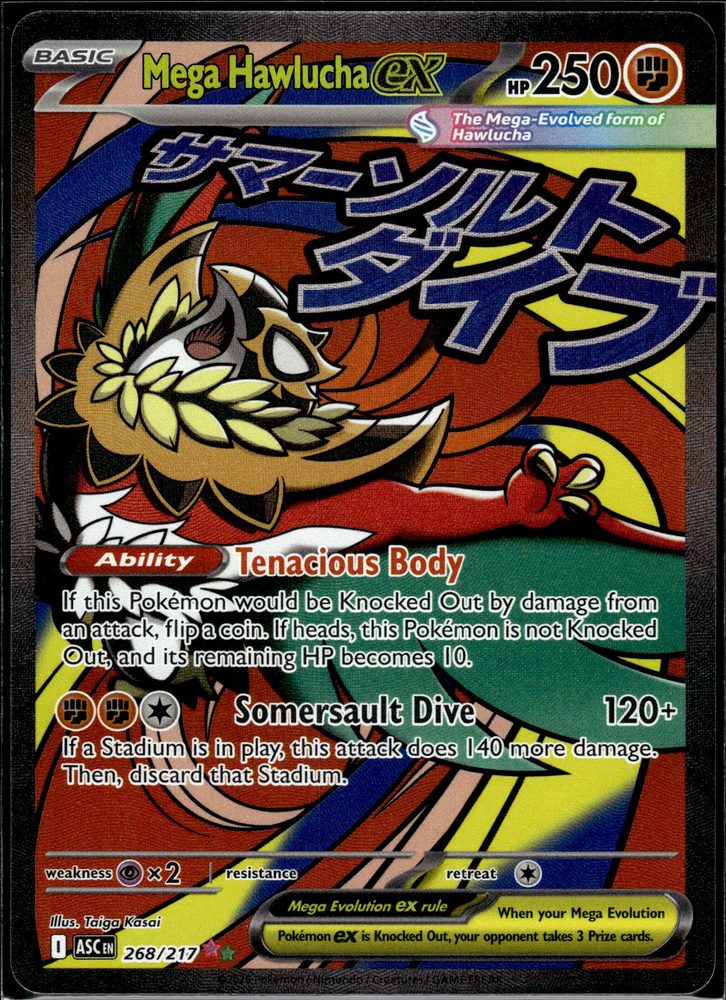 Mega Hawlucha ex — front scan