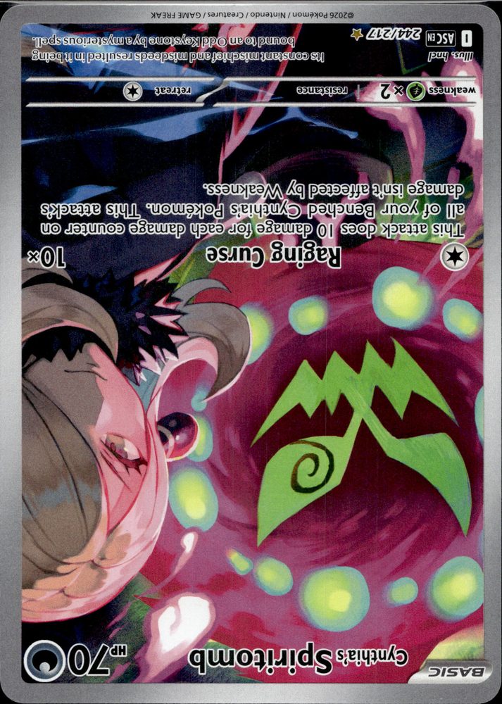 Cynthia's Spiritomb — front scan