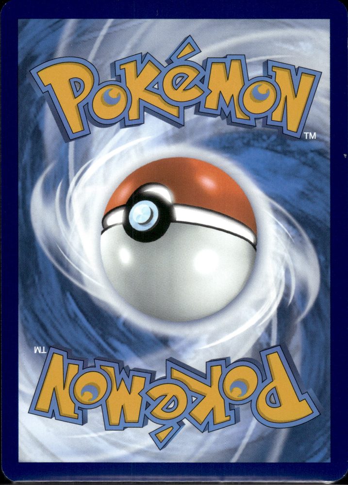 Pikachu ex — back scan