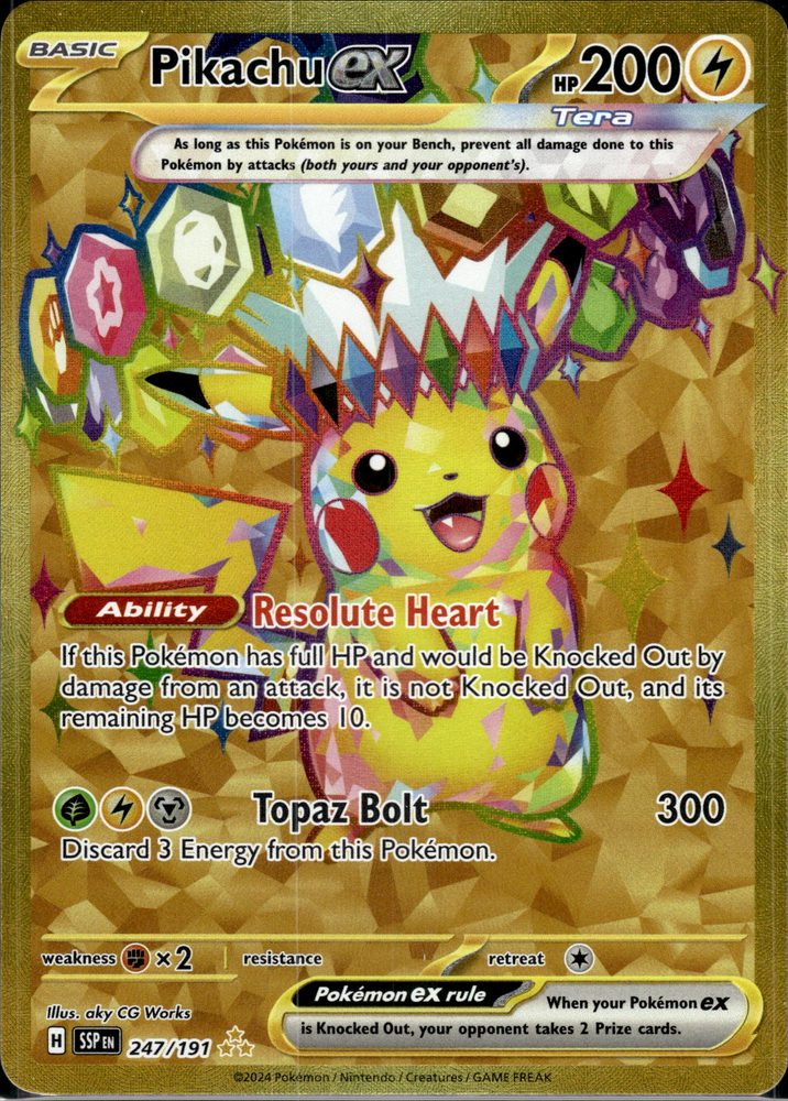 Pikachu ex — front scan