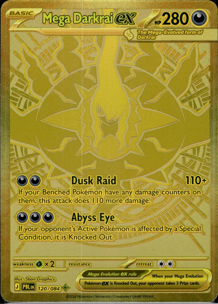 Mega Darkrai ex — front scan