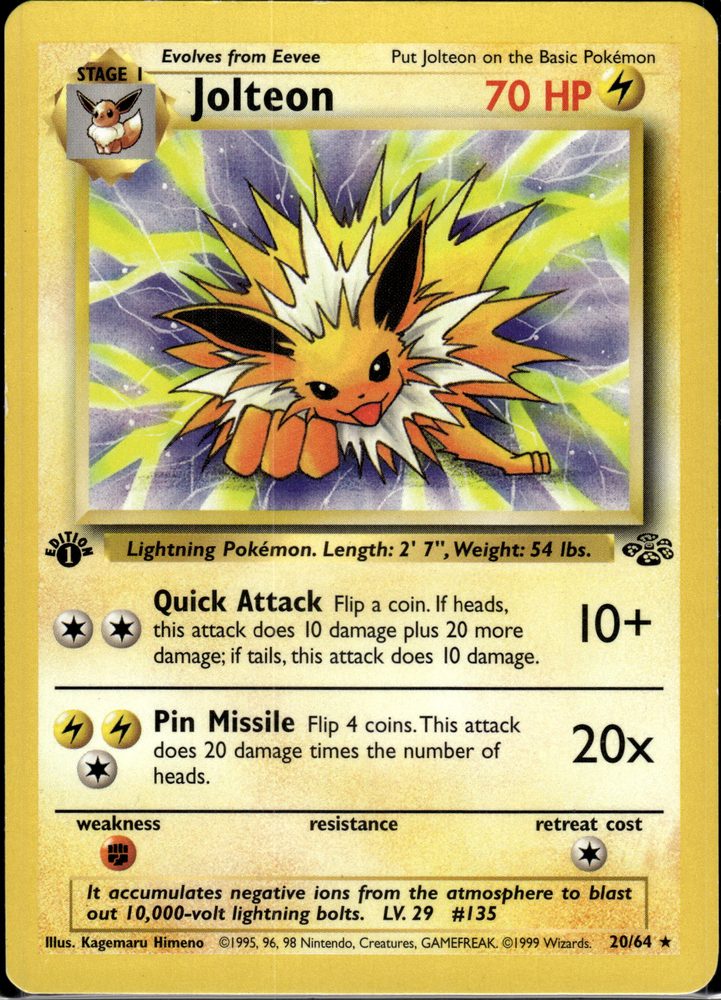 Jolteon — front scan