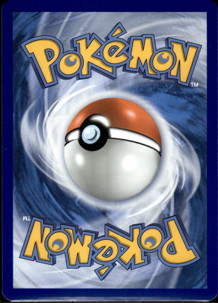 Pikachu ex — back scan