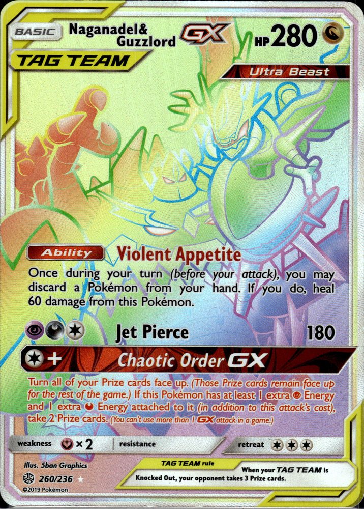 Naganadel & Guzzlord-GX — front scan