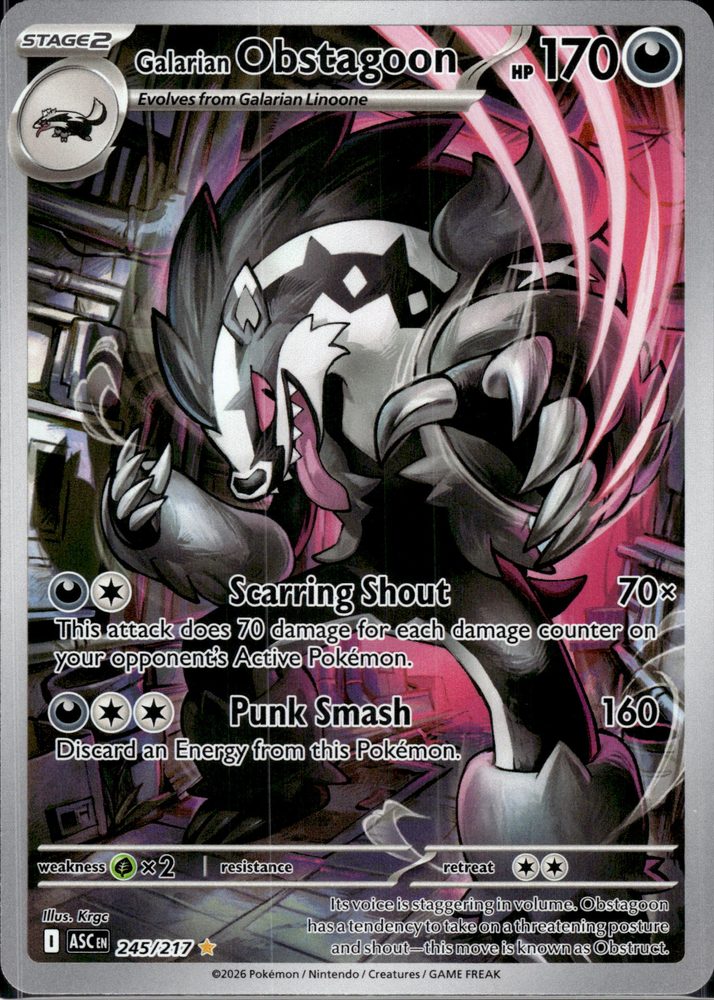 Galarian Obstagoon — front scan