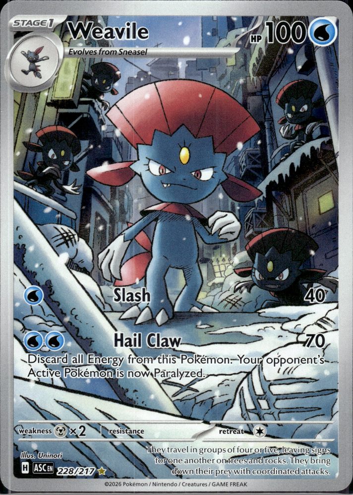 Weavile — front scan