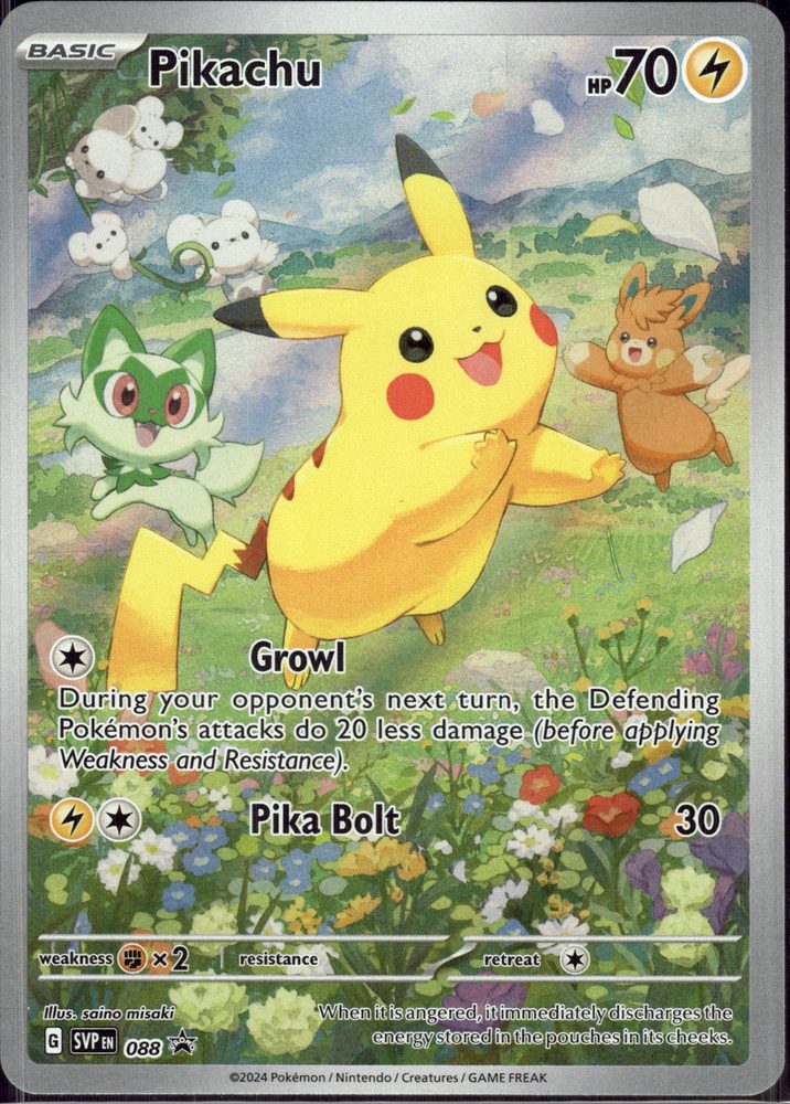Pikachu — front scan